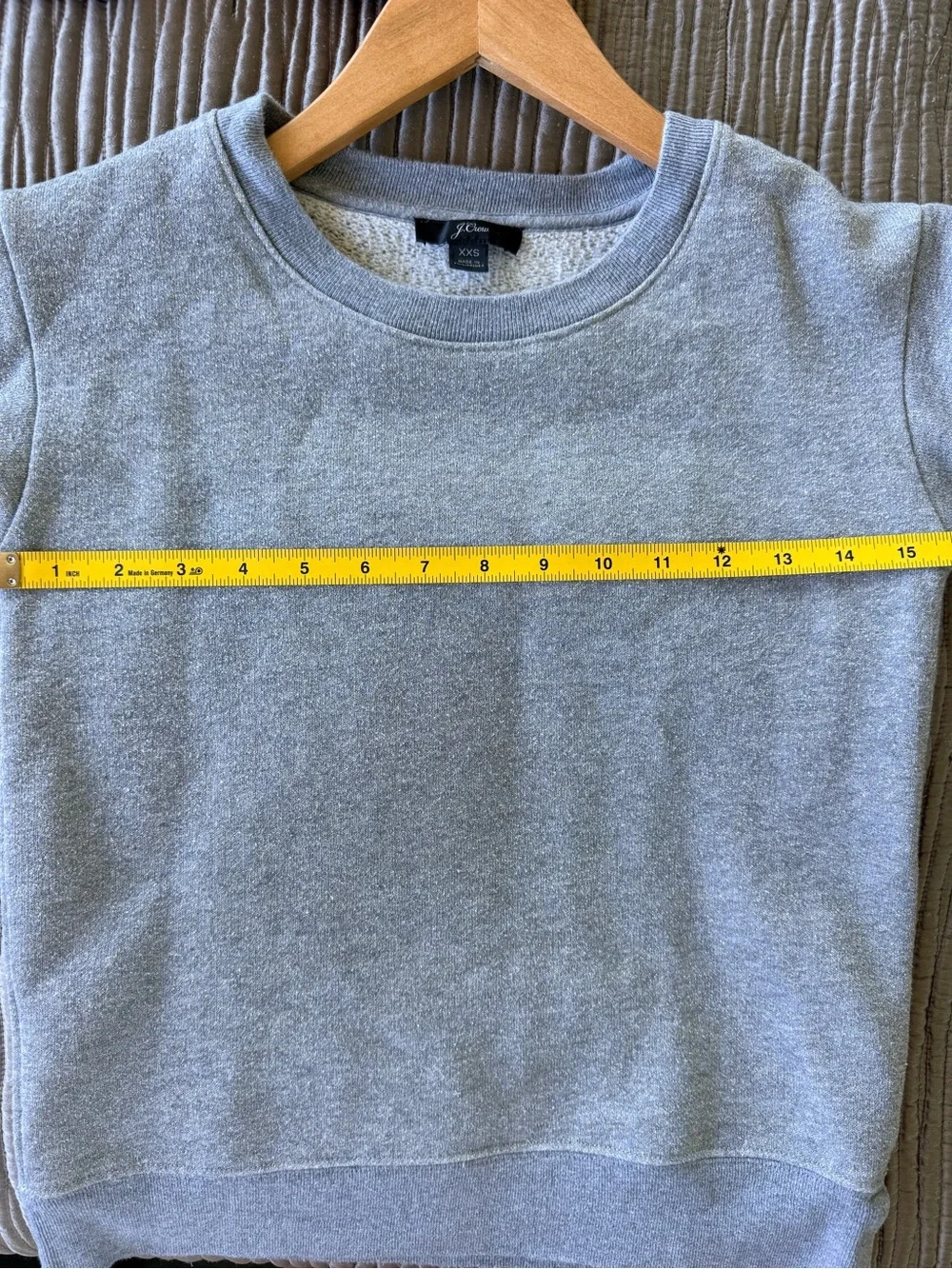 J. Crew Heather Gray Metallic Crewneck Sweatshirt